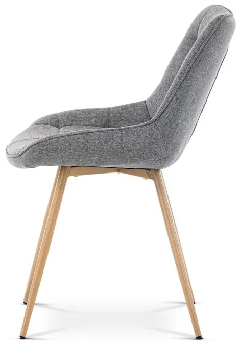 Autronic BONTEC Jedálenská stolička, šedá, látka, CT-394 GREY2 Farba: Hnedá