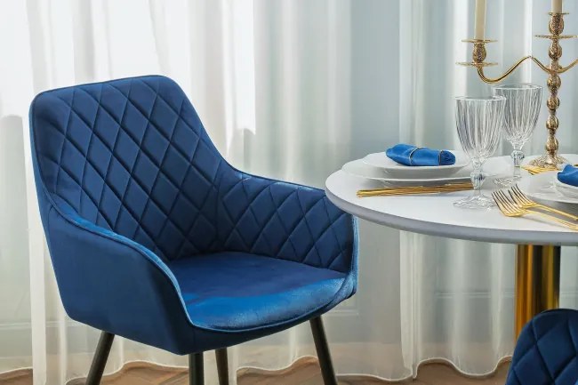 Jedálenská stolička HAVANA VELVET granátová