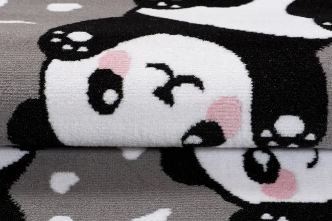 Detský koberec PINKY DE74A Panda sivý