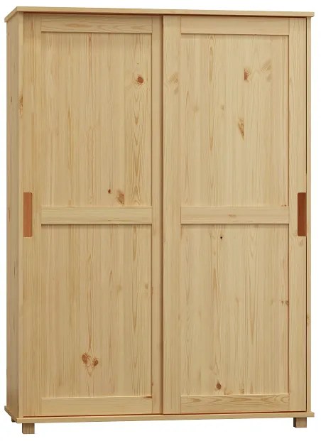 Skriňa Zoom, s posuvnými dverami, úzka, bez úchytu - ZOB11: Borovica 90cm
