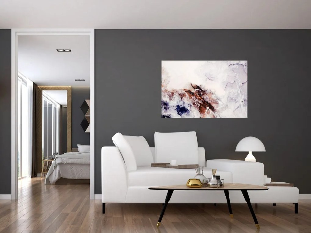 Obraz - Fialový mramor N⁰1 (90x60 cm)