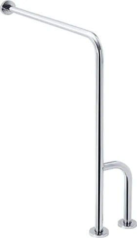 Bemeta Design HELP: Madlo, s dvojitým kotvením do zeme, pravé, s krytkou, nerez, lesk - 301122141