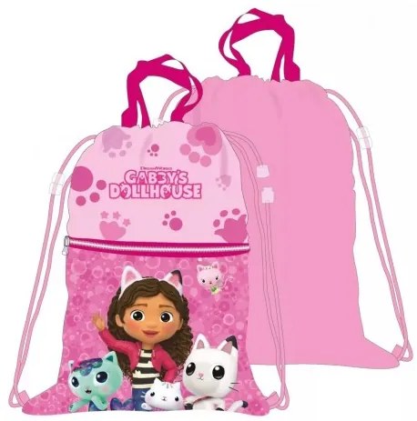 DIFUZED - Dievčenské vrecko na prezuvky Gábinin kúzelný domček