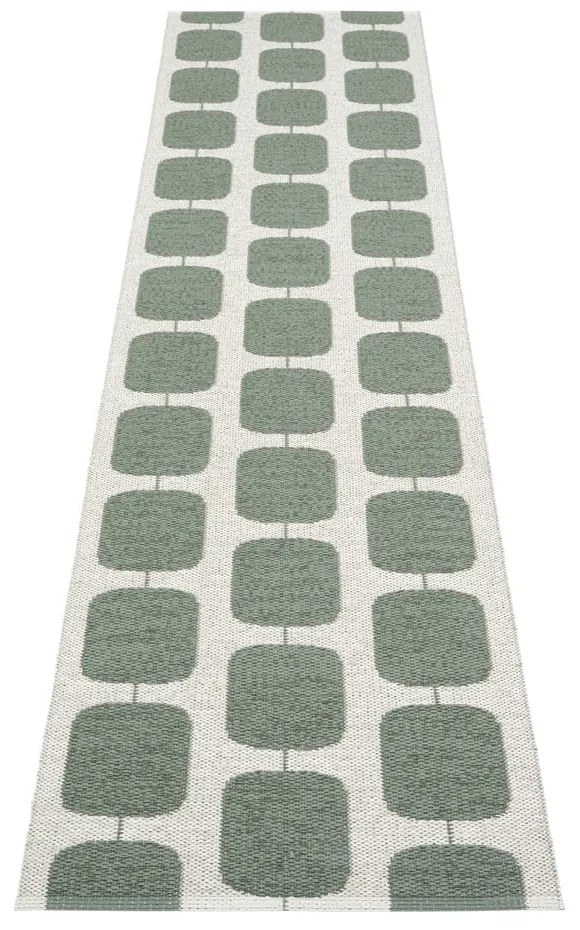 Zeleno-krémový vnútorný a vonkajší behúň 70x300 cm Sten Army – Pappelina