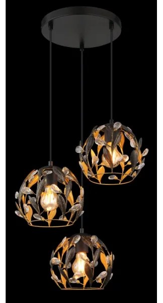 Globo 15759-3HR - Luster na lanku MIKA 3xE27/40W/230V pr. 41 cm