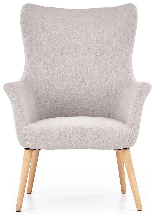 Kreslo Cotto svetlosivá