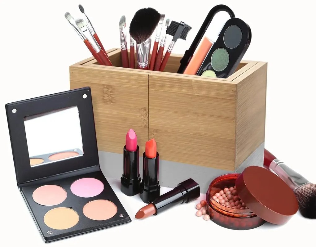 Orion Organizér kuchynský a kozmetický, bambusový stojan, nastaviteľný FANY