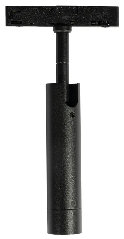 Moderné čierne bodové svetlo pre 1-fázový koľajnicový systém - Slimline Uzzy