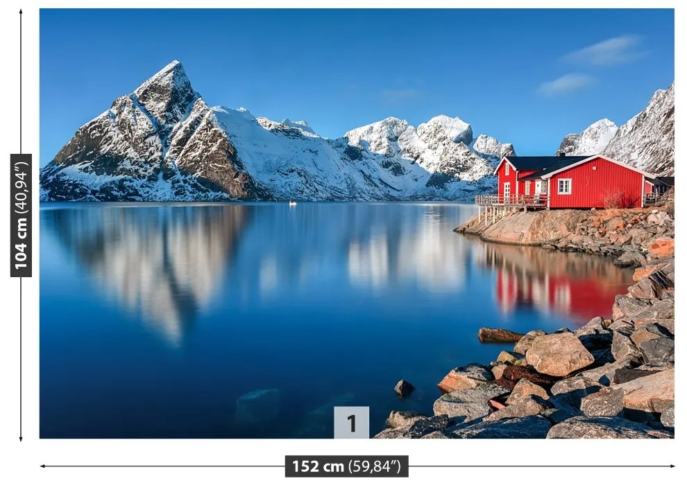 Fototapeta Vliesová Lofoten nórsko 152x104 cm