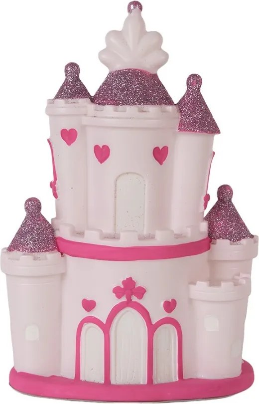 Detská stolná LED lampička ružový zámok Castle - 16*11*24 cm