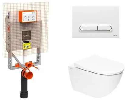 Závesný wc set Vitra S60 na zamurovanie SIKOVZW3, 1 ks