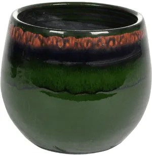 Indoor Pottery Pot Charlotte Green 23x20 cm