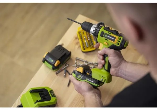 Fieldmann - Akumulátorová príklepová vŕtačka 20V