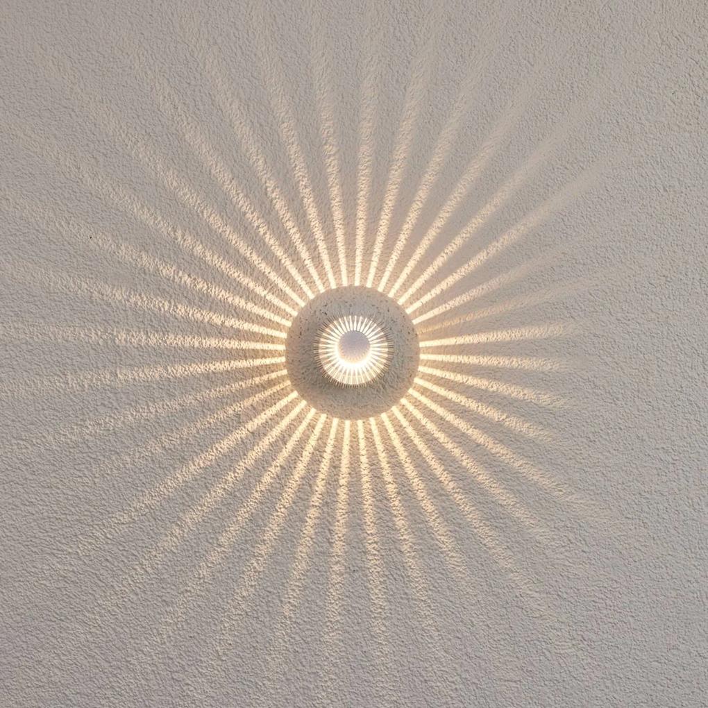 Hliníkové vonkajšie nástenné svetlo Lennias s LED