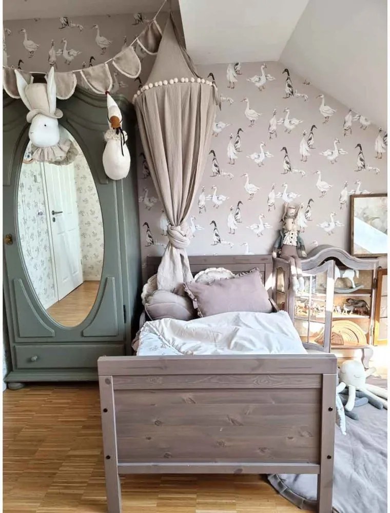 Tapeta bielej kačice 280x50 cm