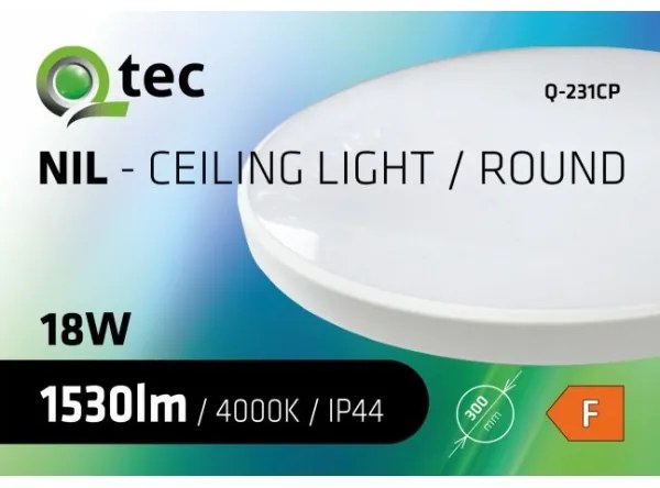 LED Kúpeľňové stropné svietidlo CIRCLE LED/18W/230V 4000K pr. 30 cm IP44 biela