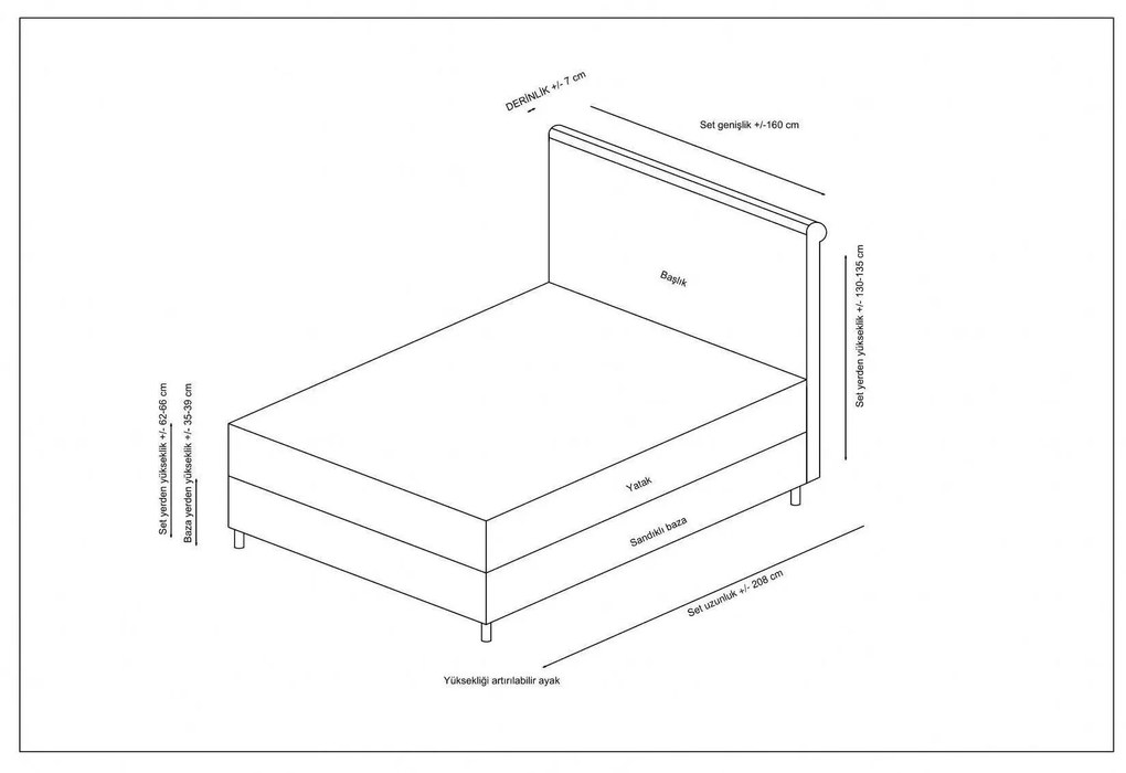 Boxspring posteľ Sotima (béžová). Vlastná spoľahlivá doprava až k Vám domov. 1108087