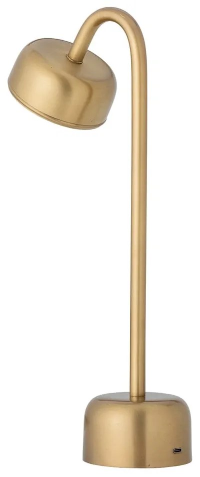 LED stmievateľná stolová lampa v zlatej farbe s kovovým tienidlom (výška 35,5 cm) Niko – Bloomingville