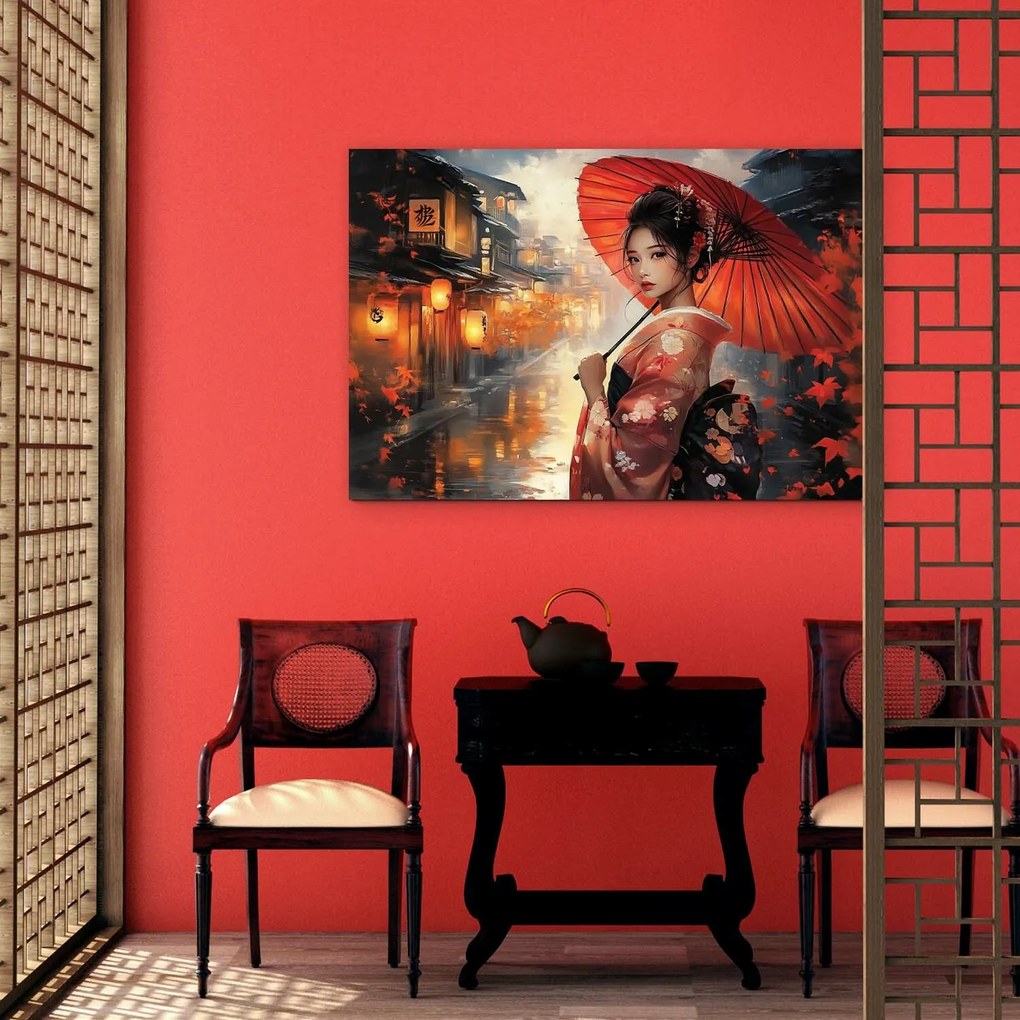 DUBLEZ | Japonský obraz z dreva - Gejša