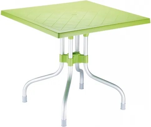 Záhradný skladací stôl DS198334, zelený ~ v72 x 80 x 80 cm