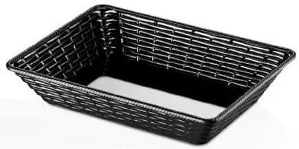 KULSAN HENA MELAMÍNOVÝ KOŠÍK NA CHLIEB 37X27X8CM ČIERNY