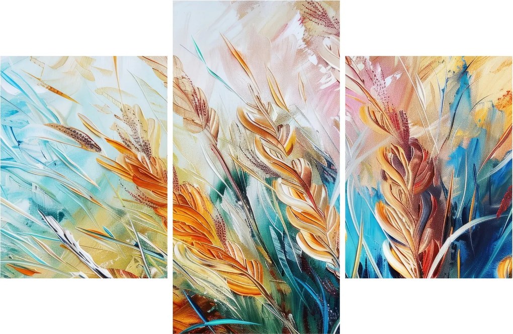 Obraz - Pšenica, abstrakcia (90x60 cm)