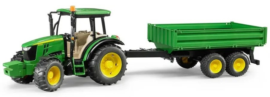Bruder Farmer 2108 Traktor John Deere so sklápacím prívesom