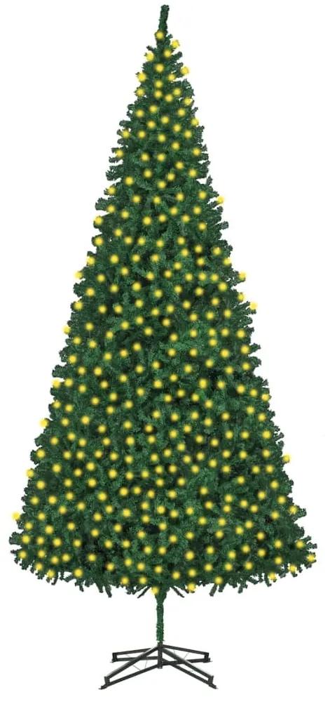 Umelý vianočný stromček s LED zelený 500 cm 3077739