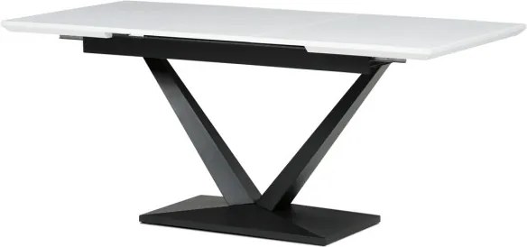 Jedálenský rozkladací stôl HT-W1630 biely / čierny