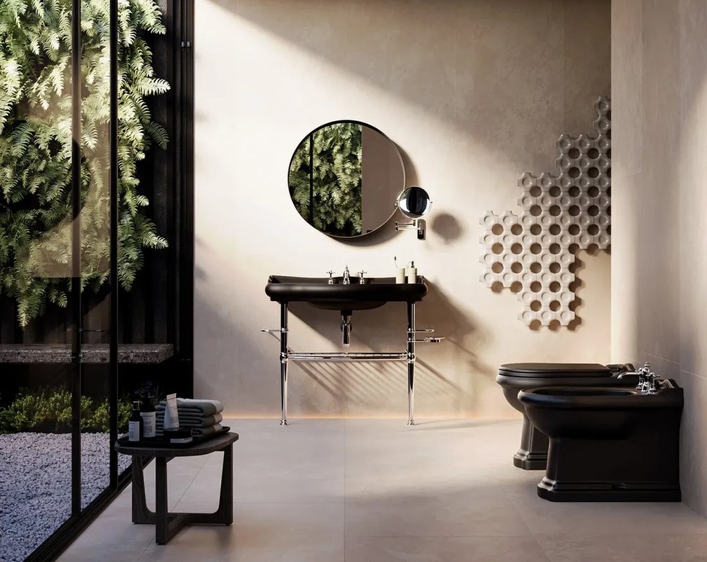 Kerasan Kerasan, RETRO keramické umývadlo 41x30cm, bez otvoru pre batériu, bez prepadu, biela, 103301