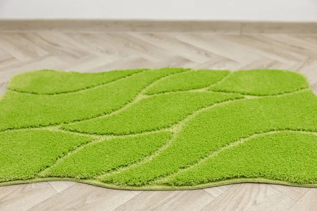 Kúpeľňový koberček Honey svetlozelený
