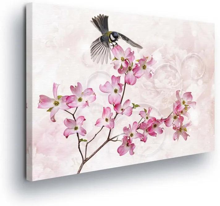 GLIX Obraz na plátne - Pink Flower II 100x75 cm
