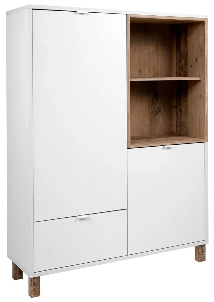 Komoda MENORCA 57A svetlý antik/biela