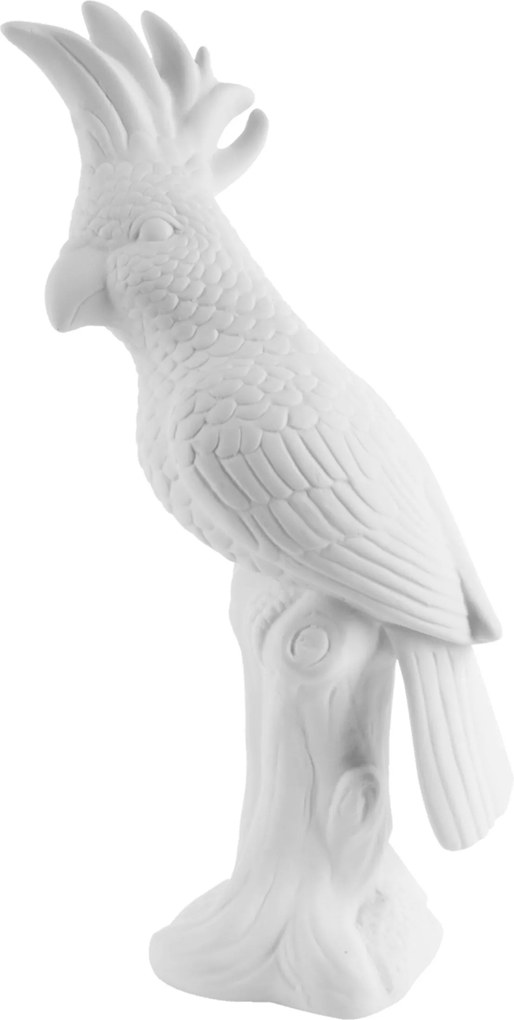 PRESENT TIME 2 ks Biela keramická soška Cockatoo 28 cm