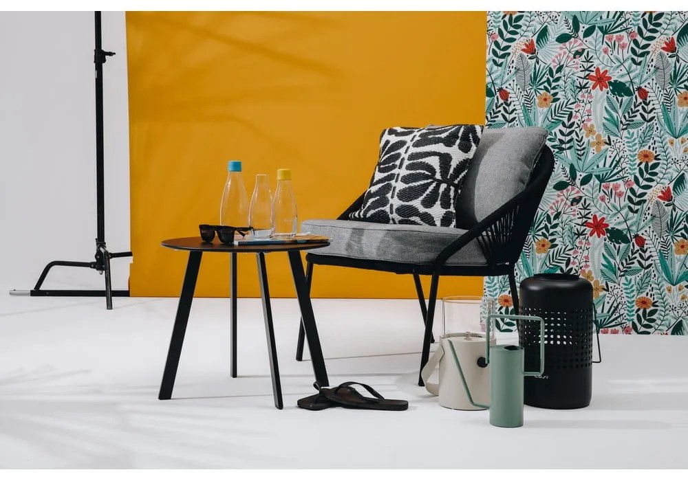 Čierne záhradné kreslo Bonami Selection North