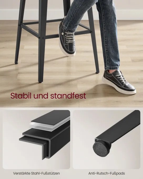 Set dvoch barových stoličiek LBC078B02 (2 ks)