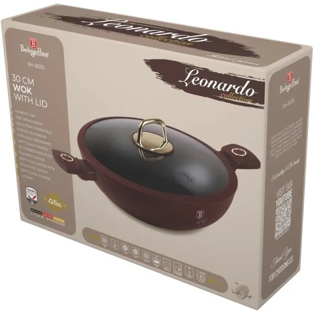 BerlingerHaus Wok s vekom Leonardo 30 cm