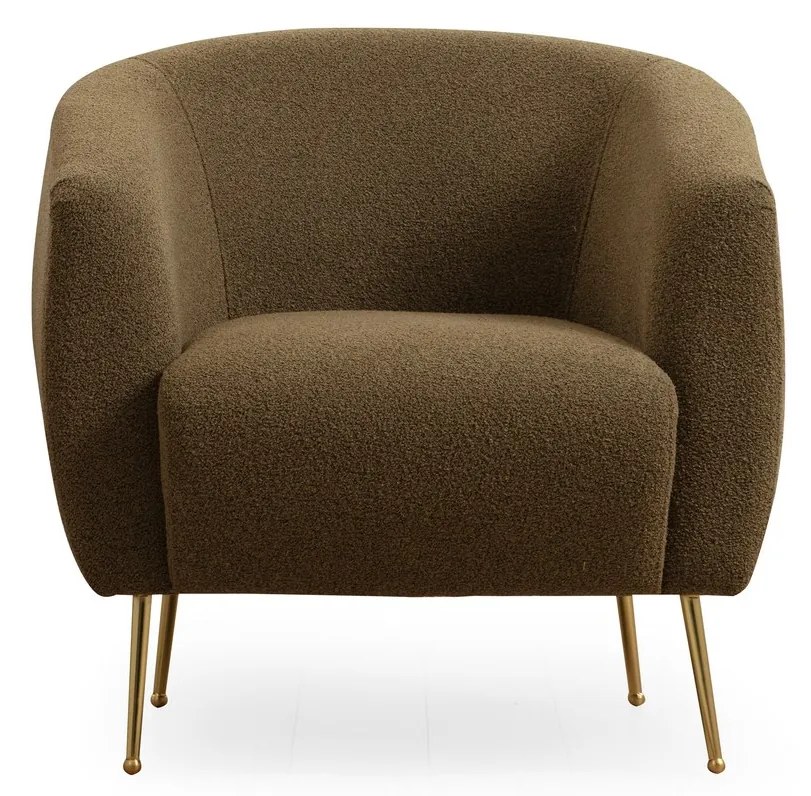 Moderné kreslo Esessy, 70 x 82 cm - khaki