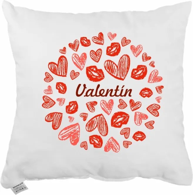 Dekoratívny vankúš Valentín 40x40 cm EMI