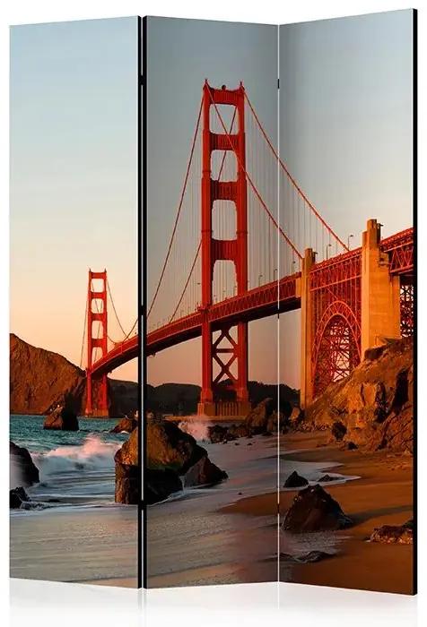 Paraván - Golden Gate Bridge - sunset, San Francisco [Room Dividers]