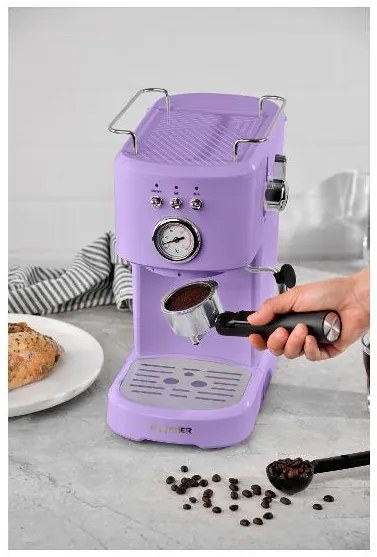 Bergner Espresso kávovar Retro (levanduľová) (100385751)