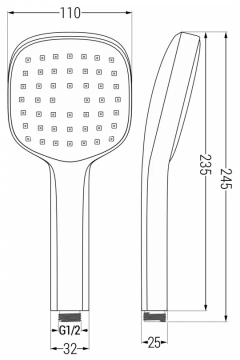 Ručná sprcha MEXEN R-33 chróm