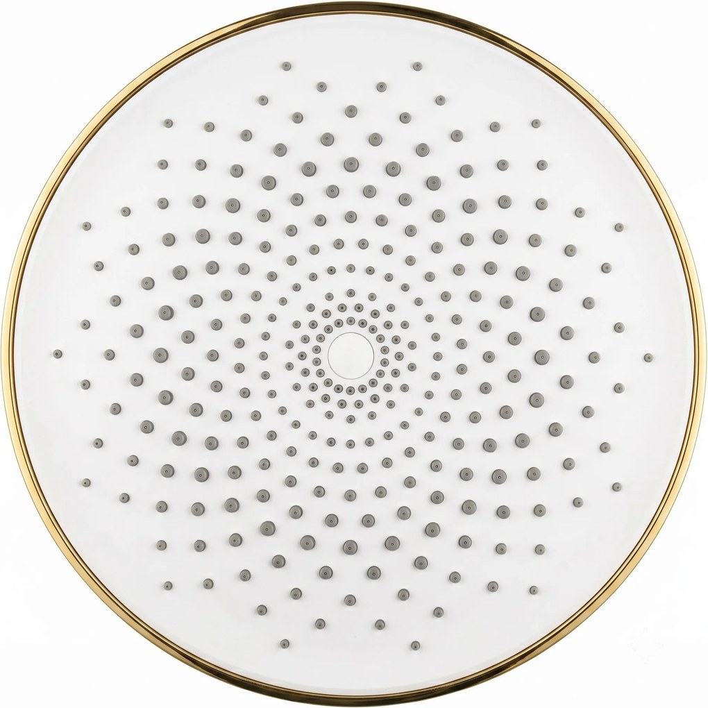 Rea JS-021, okrúhla dažďová sprchová hlavica, Ø 22,5 cm, zlatá lesklá, REA-P0390