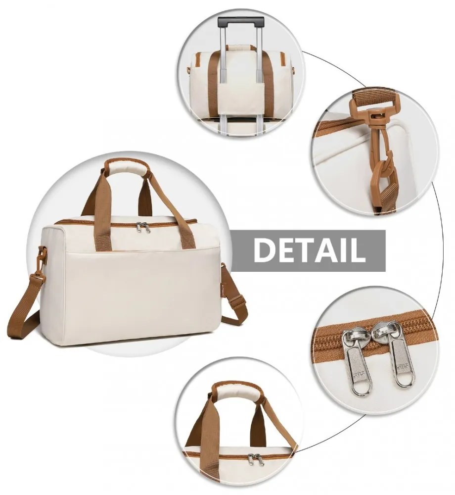 Konofactory Béžová príručná taška do lietadla "Pack" - S (25l)