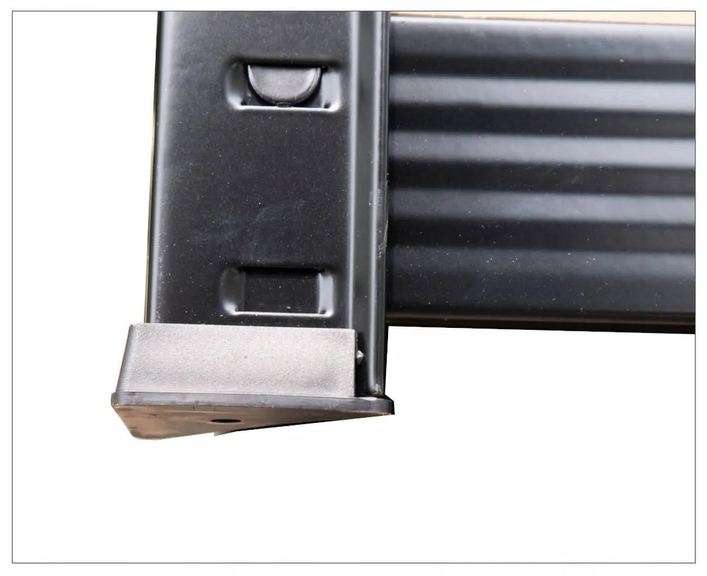 Regál Belt 180 cm čierny