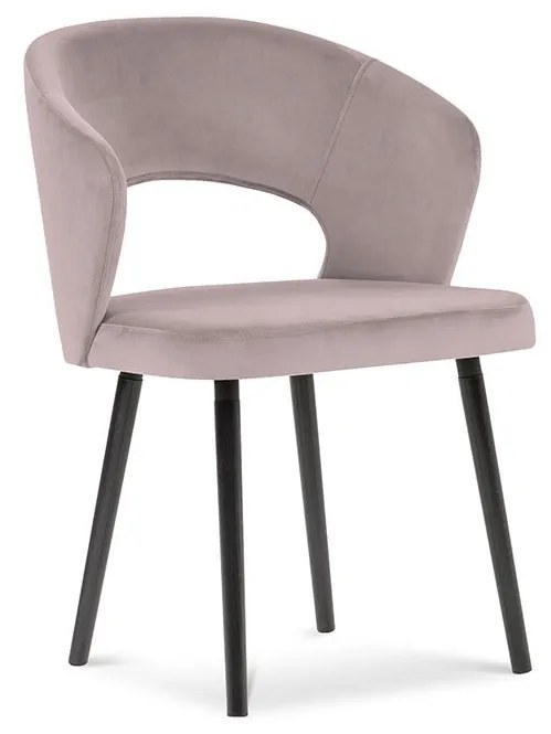 Sada 4 ks Zamatová stolička Elpis dĺžka 55 × šírka 56 × výška 80 cm WINDSOR & CO