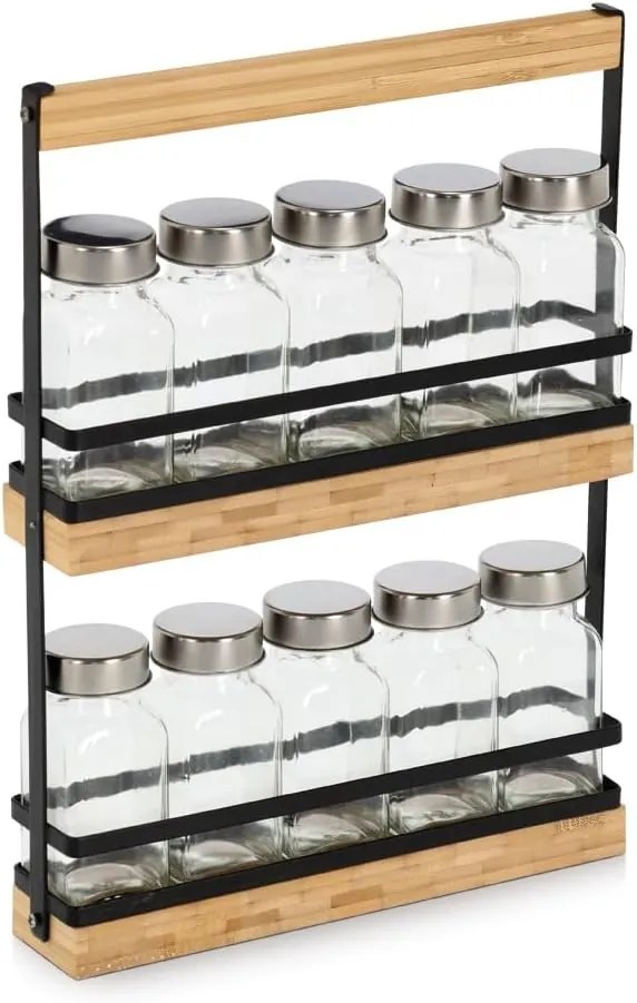 Zeller Present Súprava koreničiek 10ks v kovovom stojane 23 x 5 x 30 cm ZELLER