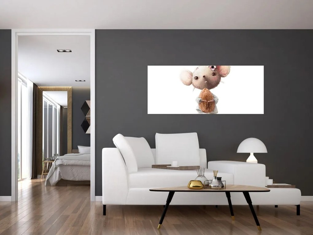 Obraz - Akvarelové zvieratko N⁰2 (120x50 cm)