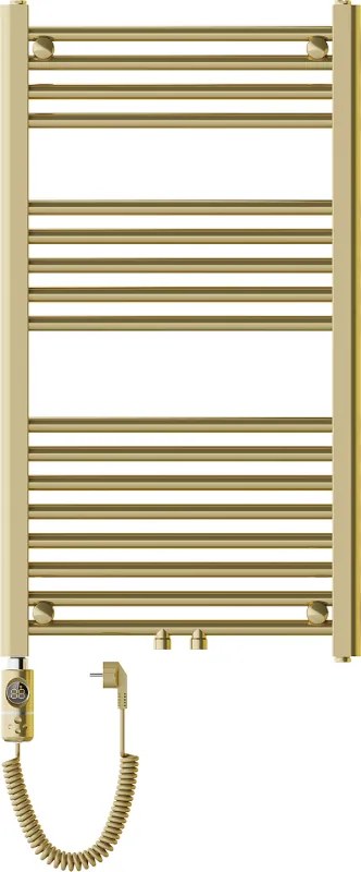 Mexen Mars, elektrické vykurovacie teleso 900 x 500 mm, 300 W, zlatá lesklá, W110-0900-500-2300-50