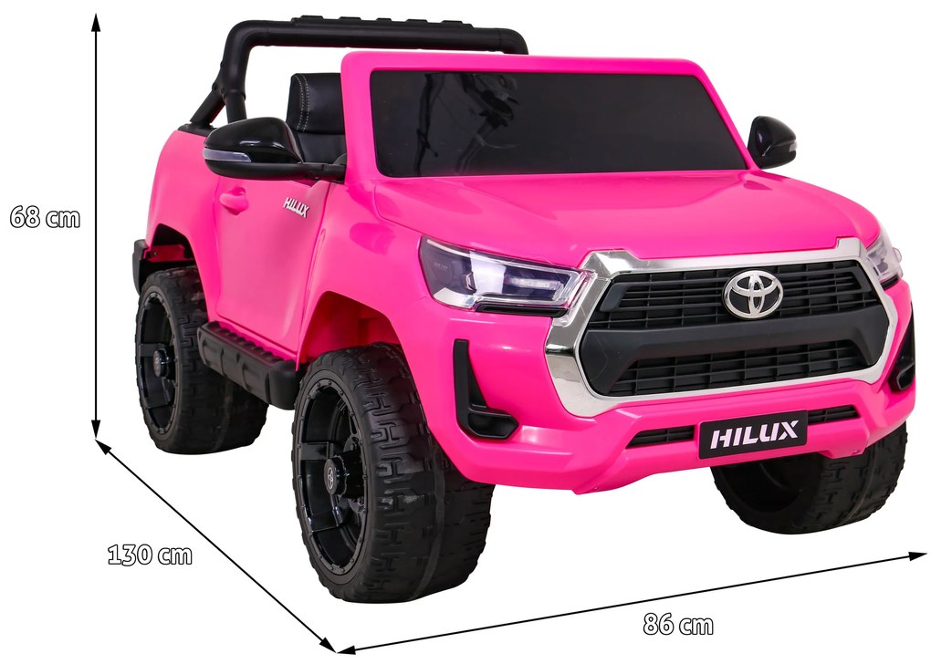 RAMIZ Elektrické autíčko Toyota Hilux DK-HL860 - ružová - motor 4x45W - BATÉRIA - 1x12V14Ah - 2025